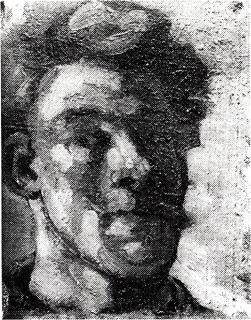 Zelfportret met snor, 1908, Theo van Doesburg