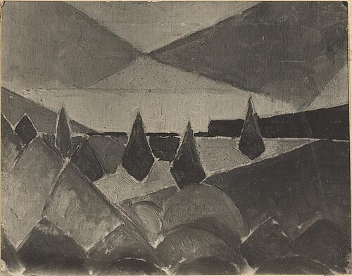 Landschap, 1916, Theo van Doesburg