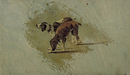 Deux Chiens, 1899, Theo van Doesburg