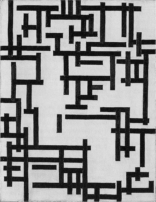 Composition XIII (Femme dans un atelier), 1918, Theo van Doesburg