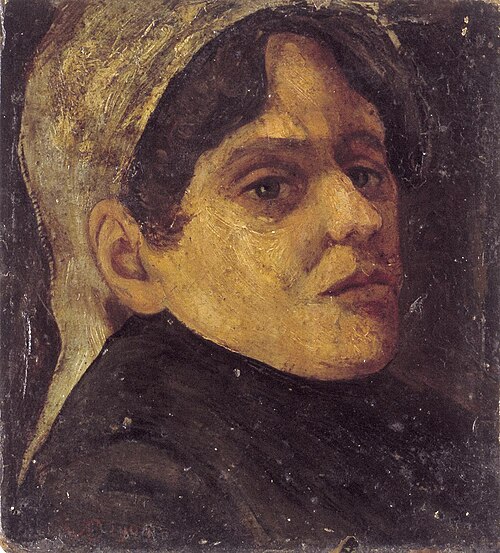 Portrait of Agnita Feis, 1904, Theo van Doesburg