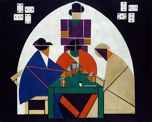 Les joueurs de cartes, 1916, Theo van Doesburg