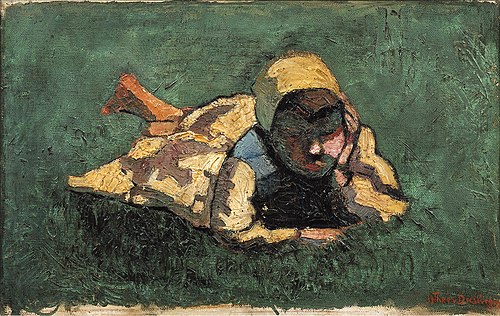 Dutch peasent girl, 1913, Theo van Doesburg