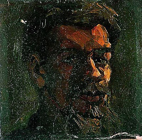 Self-portrait with beard, 1905, Theo van Doesburg