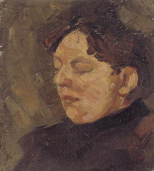 Portret van Agnita Feis, 1907, Theo van Doesburg