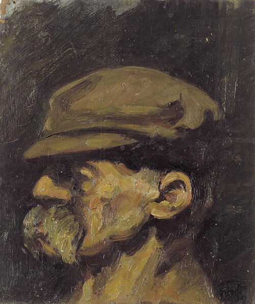 Portret van Nietzsche met pet, 1907, Theo van Doesburg