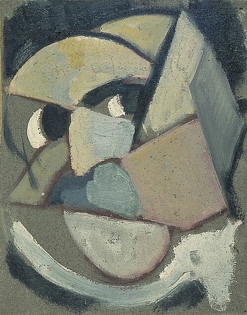 Abstracted portrait, 1915, Theo van Doesburg