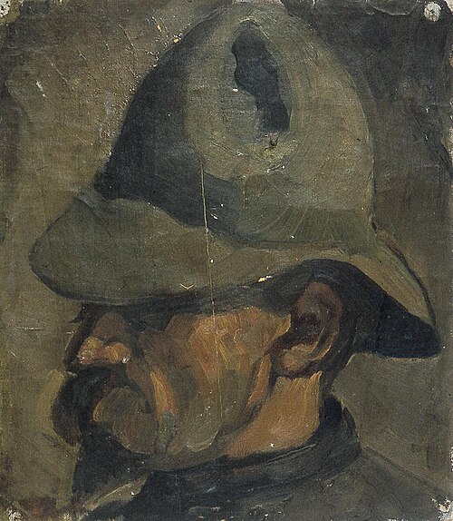 Portret van een man met hoed, 1909, Theo van Doesburg