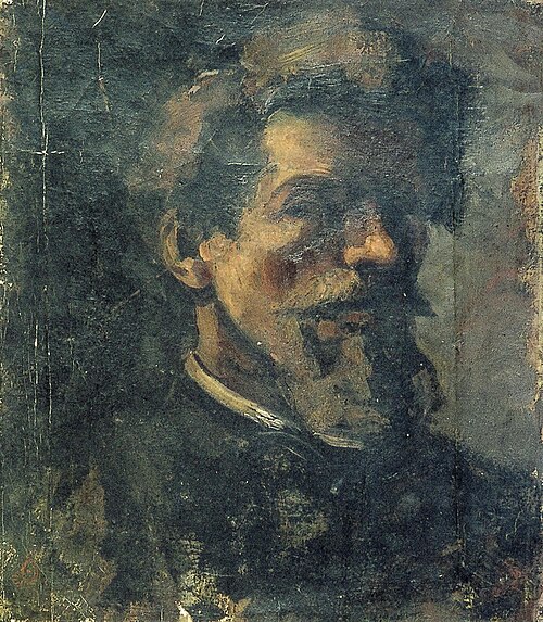 Zelfportret met baard, 1905, Theo van Doesburg
