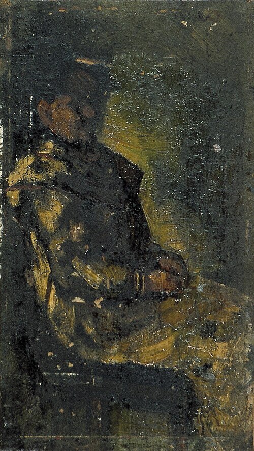 Zittende vrouw (Agnita Feis), 1906, Theo van Doesburg