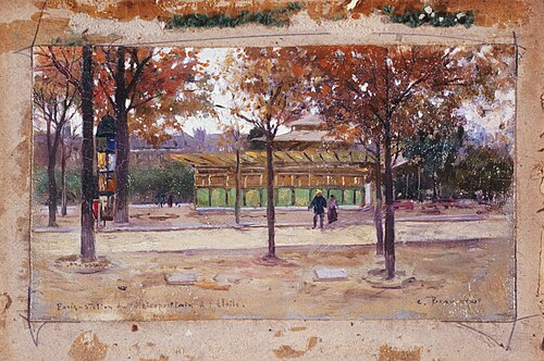 Entrée du métropolitain, place de l'Étoile, 1901, Carlo Brancaccio
