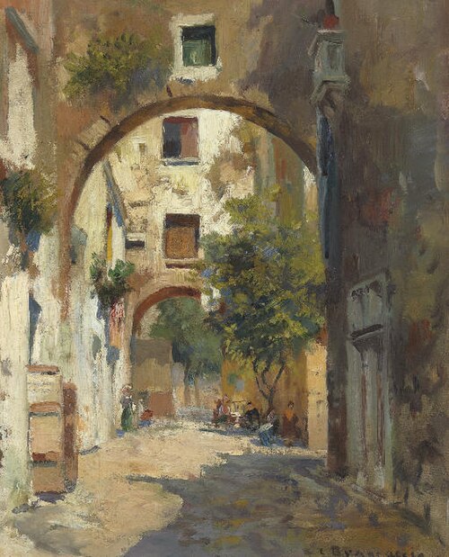 A Shady Street in Naples, , Carlo Brancaccio