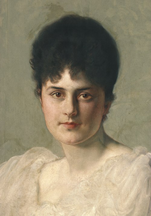 Ellen de Maré, född von Hallwyll (1867-1952), 1896, Julius Kronberg