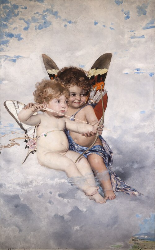 Cupids, 1881, Julius Kronberg