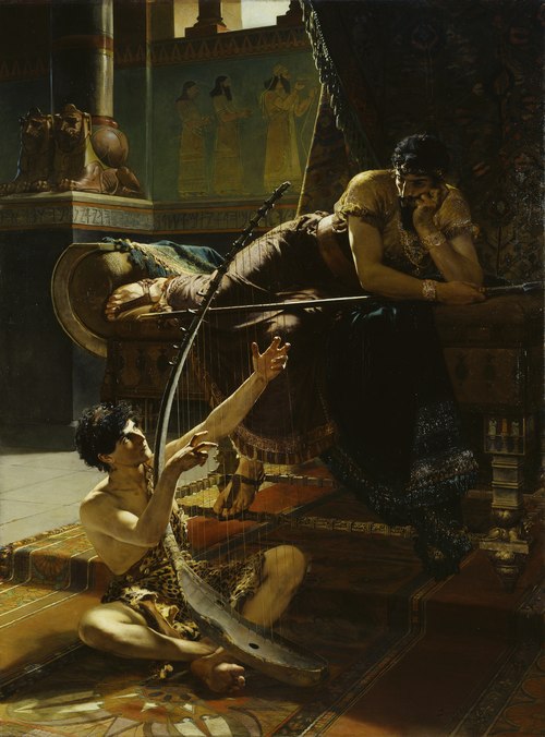 David et Saul, 1885, Julius Kronberg
