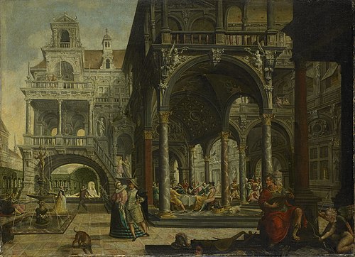 Phantasy Renaissance palace, 1602, Hendrick Arts