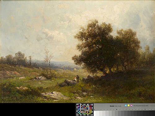 Landschap met geboomte, , Hendrik Dirk Kruseman van Elten