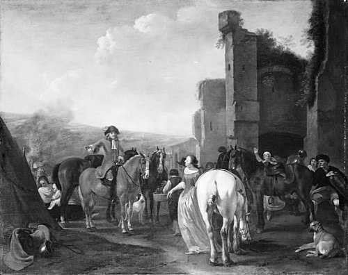 The Visit to the Camp, 1666, Hendrik Verschuring