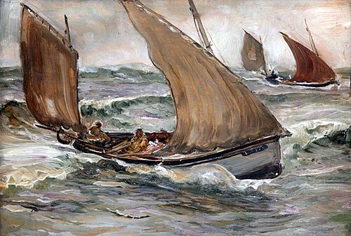 Fishing Boats off Yarmouth, 1892, Robert Walker Macbeth