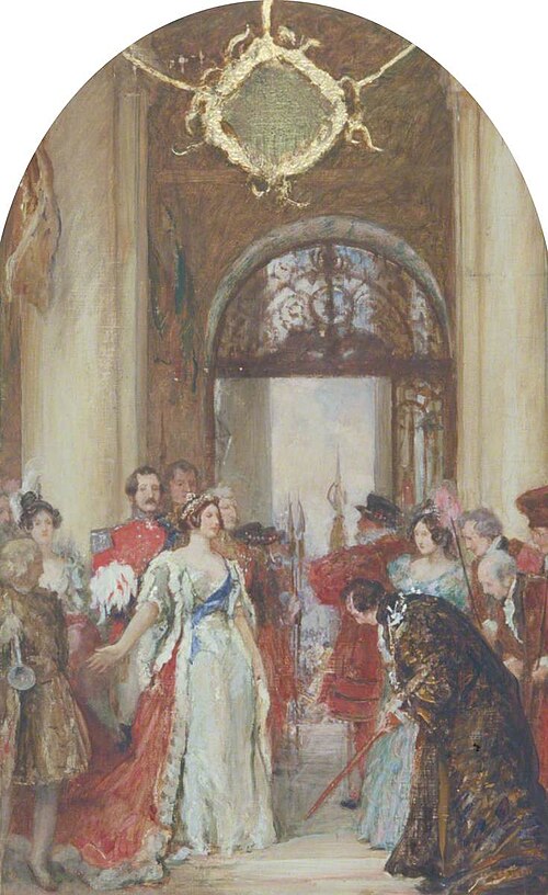 Study for 'The Opening of the Royal Exchange by Queen Victoria, 1844', 1891, Robert Walker Macbeth