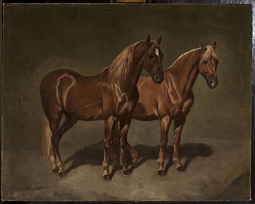 Two horses, , Józef Brodowski