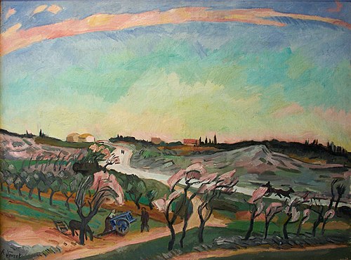 La route de Nîmes", 1913, Henri Doucet