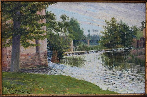 Vue du Clain à Cenon, 1901, Henri Doucet