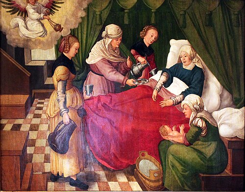 The Birth of the Virgin, 1513, Wolf Traut
