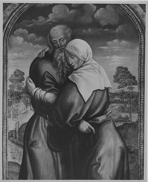 Begegnung an der goldenen Pforte, 1513, Wolf Traut