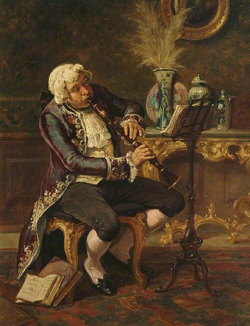 The Musician, 1876, Henry Gillard Glindoni