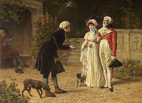 The Beggar, 1886, Henry Gillard Glindoni