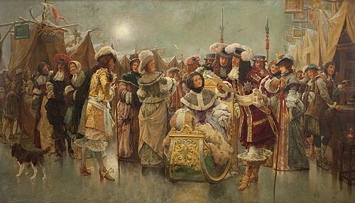 Frost Fair, 1684, 1900, Henry Gillard Glindoni