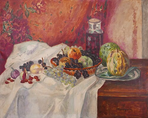 Bocal de cerises, 1937, Henri Manguin