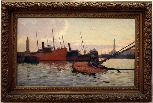 The Port, 1914, Alfredo Luxoro