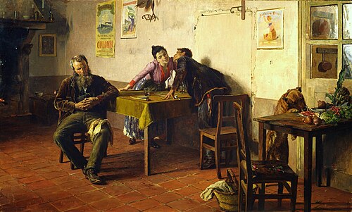 Opportunity makes the thief, 1895, Giovanni Battista Quadrone