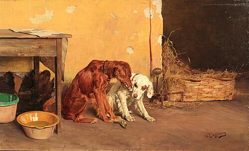 For a bone!, 1890, Giovanni Battista Quadrone