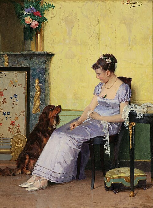 The faithful companion, 1881, Giovanni Battista Quadrone