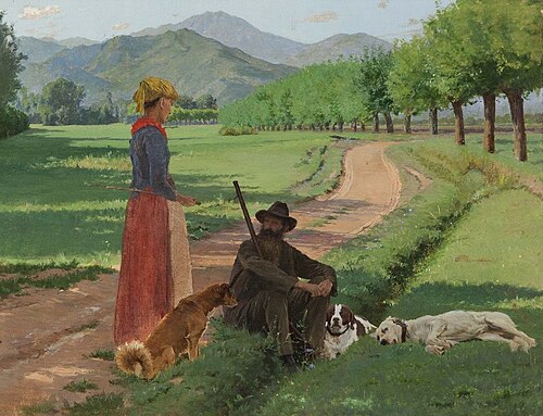 The hunter's rest, 1898, Giovanni Battista Quadrone