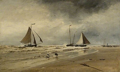 Schevening, the Netherlands, 1873, Thomas Bush Hardy