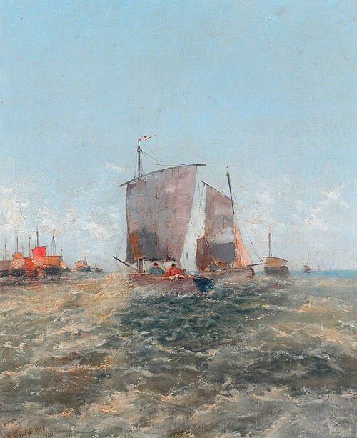 Off the Dutch Coast, 1896, Thomas Bush Hardy