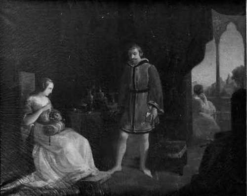 Bice del Balzo dans le Château de Rosate, 1840, Vincenzo Petrocelli