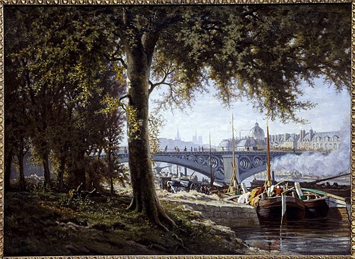 Le Pont des Saints-Pères vers 1860, 1860, Alfred Delauney