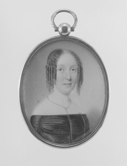 Mrs. A. L. Clements (Mary Louisa Wells), 1838, John Wood Dodge