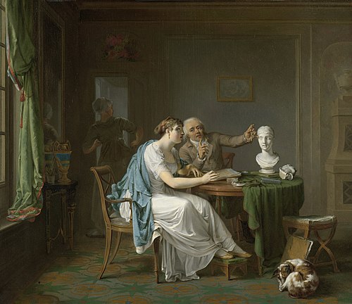 The Drawing Lesson, 1808, Louis Moritz