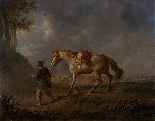 Homme au cheval, , Louis Moritz