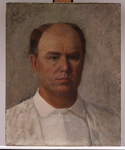 Self Portrait, 1891, William Henry Huddle