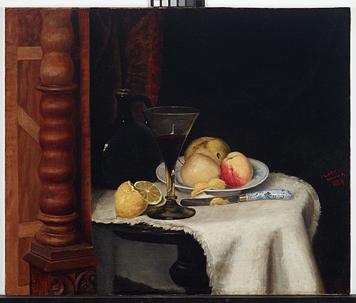 Still Life with Fruit, 1884, William Henry Huddle