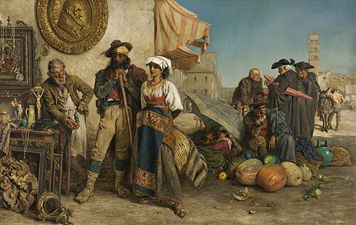 Il Madonnajo (The Image Dealer), 1873, Keeley Halswelle