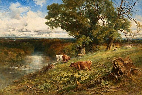A Pastoral with Verse, 1888, Keeley Halswelle