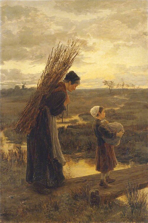 They Homeward Wend Their Weary Way, 1875, Alice Havers